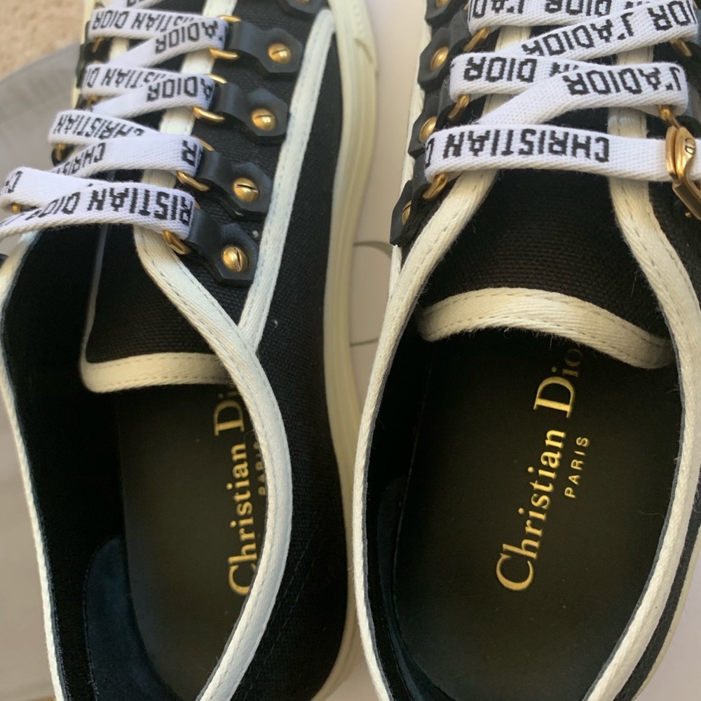 Walk ‘N’Dior Black Canvas Shoes - Picture 4 of 8